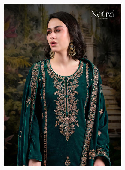 Ekisha Netra Velvet Suits Exporter