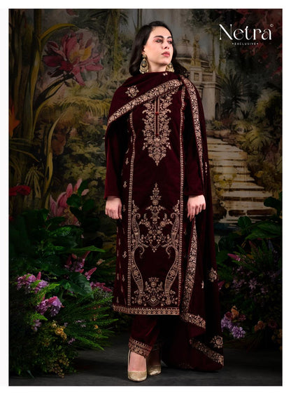 Ekisha Netra Velvet Suits Exporter