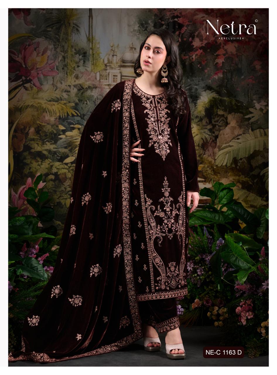Ekisha Netra Velvet Suits Exporter