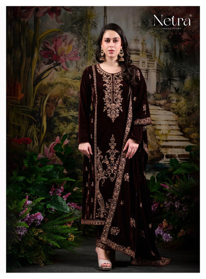 Ekisha Netra Velvet Suits Exporter