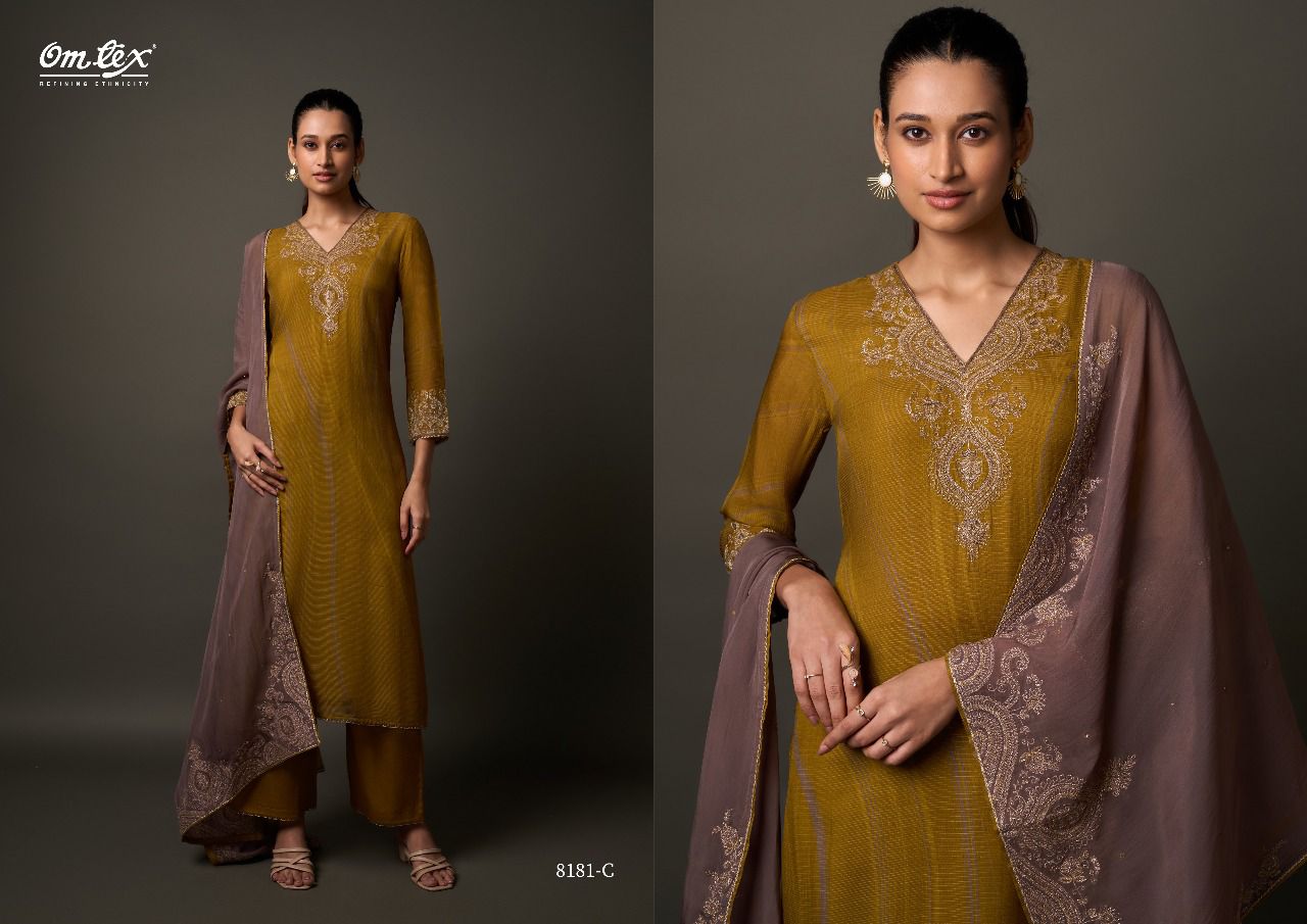 Ekisha Omtex Silk Pant Style Suits Manufacturer Gujarat