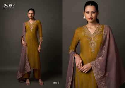 Ekisha Omtex Silk Pant Style Suits Manufacturer Gujarat