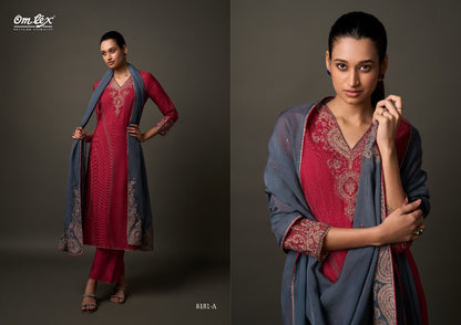 Ekisha Omtex Silk Pant Style Suits Manufacturer Gujarat