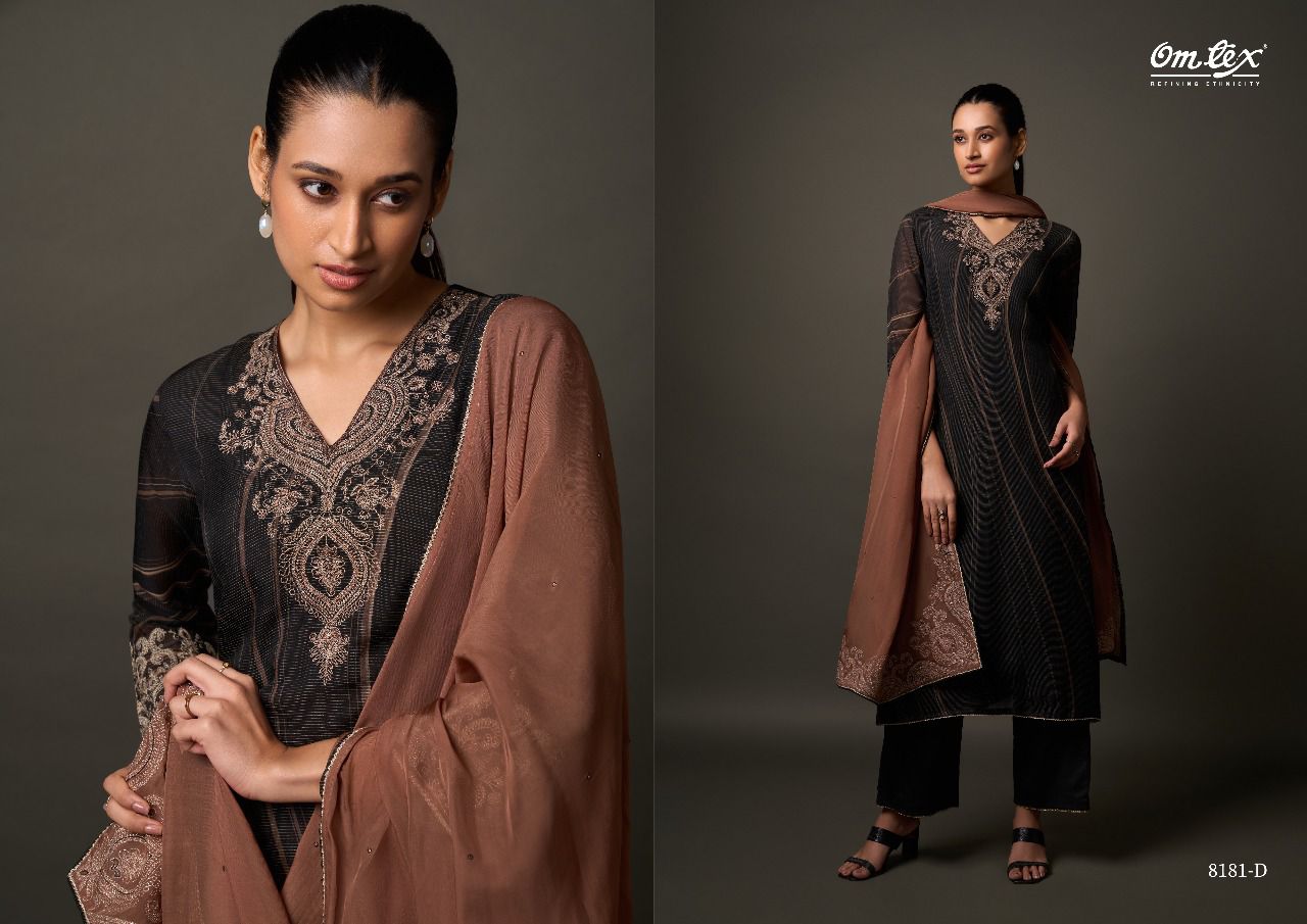 Ekisha Omtex Silk Pant Style Suits Manufacturer Gujarat