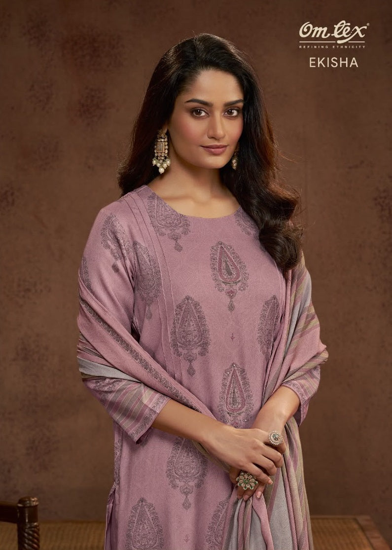 Ekisha Omtex Pashmina Suits Wholesaler Ahmedabad
