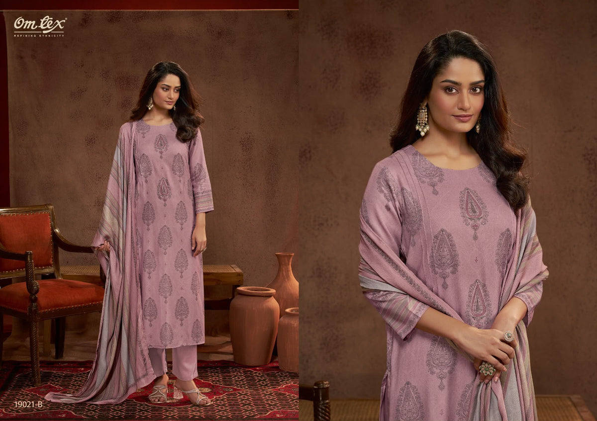 Ekisha Omtex Pashmina Suits Wholesaler Ahmedabad