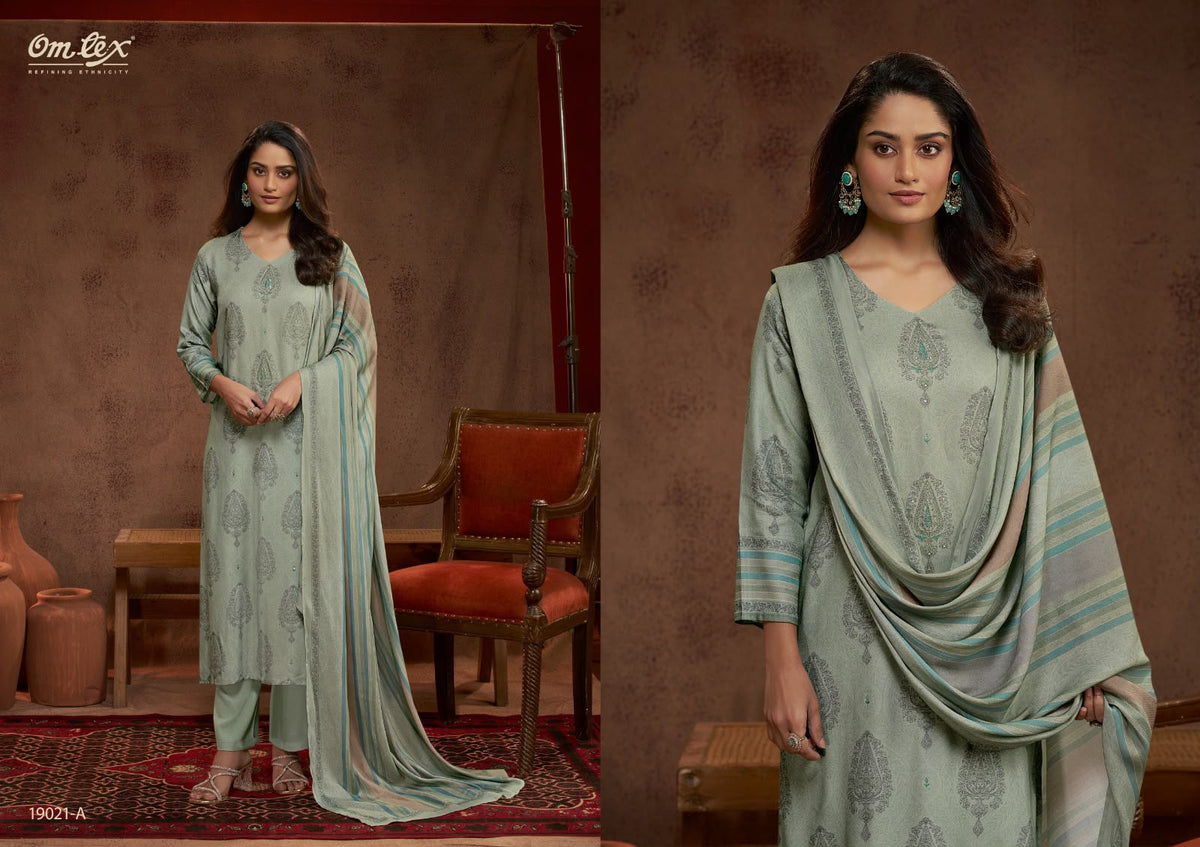 Ekisha Omtex Pashmina Suits Wholesaler Ahmedabad