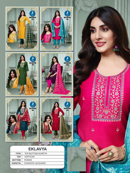 Eklavya Kaya Vertican Readymade Pant Style Suits Manufacturer India