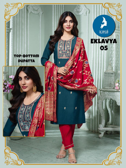 Eklavya Kaya Vertican Readymade Pant Style Suits Manufacturer India