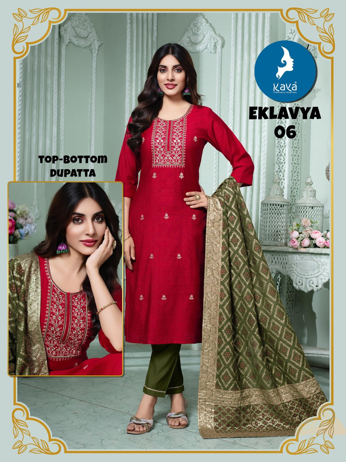 Eklavya Kaya Vertican Readymade Pant Style Suits Manufacturer India