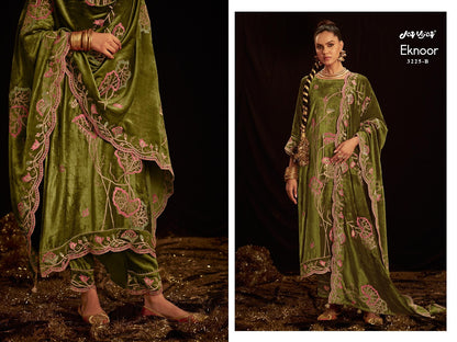 Eknoor 3225 Jay Vijay Pure Viscose Velvet Suits Wholesaler