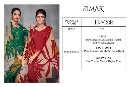 Eknoor Simar Viscose Muslin Pant Style Suits Wholesale Rate