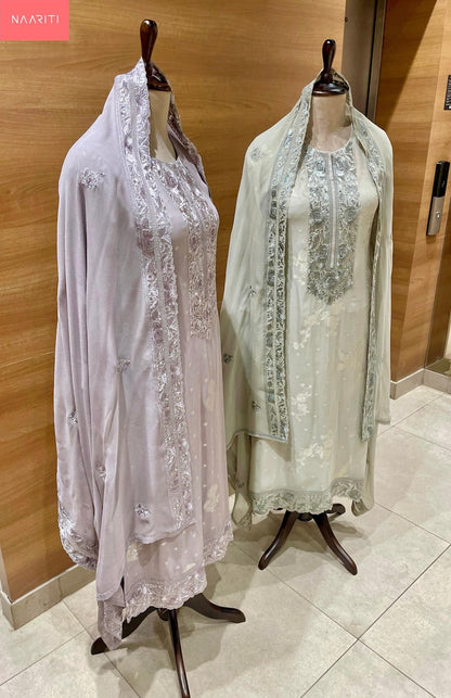 Ekreet Naariti Georgette Salwar Suits Manufacturer Ahmedabad