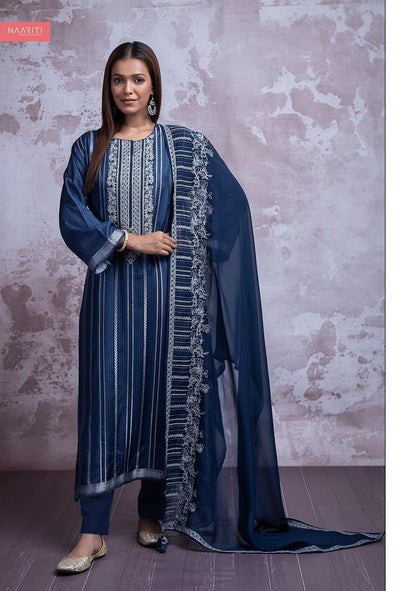 Ekrim Naariti Muslin Pant Style Suits Exporter India