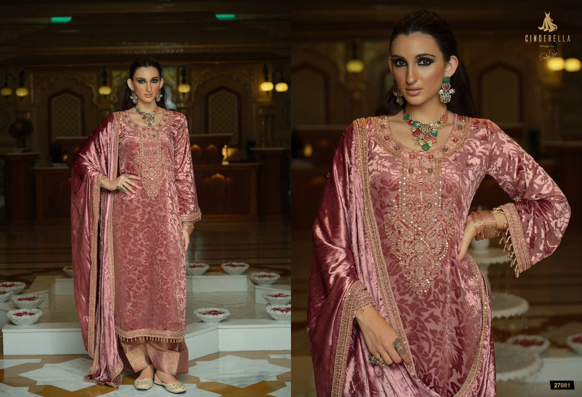 Ektar Cinderella Velvet Suits Supplier India