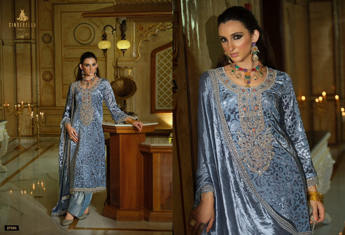 Ektar Cinderella Velvet Suits Supplier India