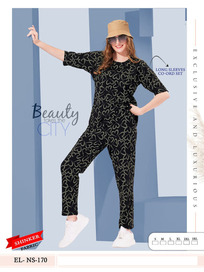 El Ns 170 Mnt Sinker Co Ord Set Exporter Gujarat