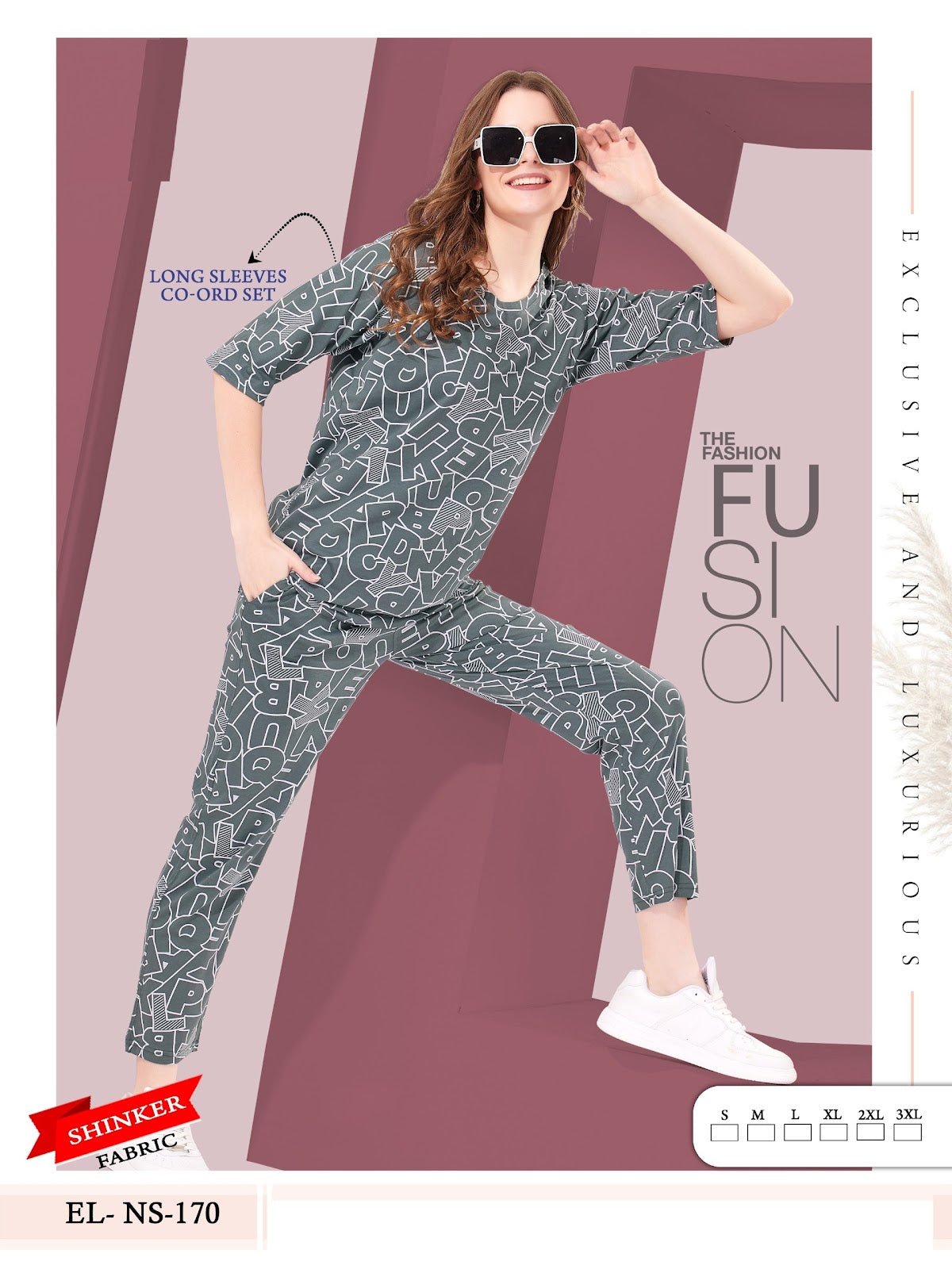 El Ns 170 Mnt Sinker Co Ord Set Exporter Gujarat