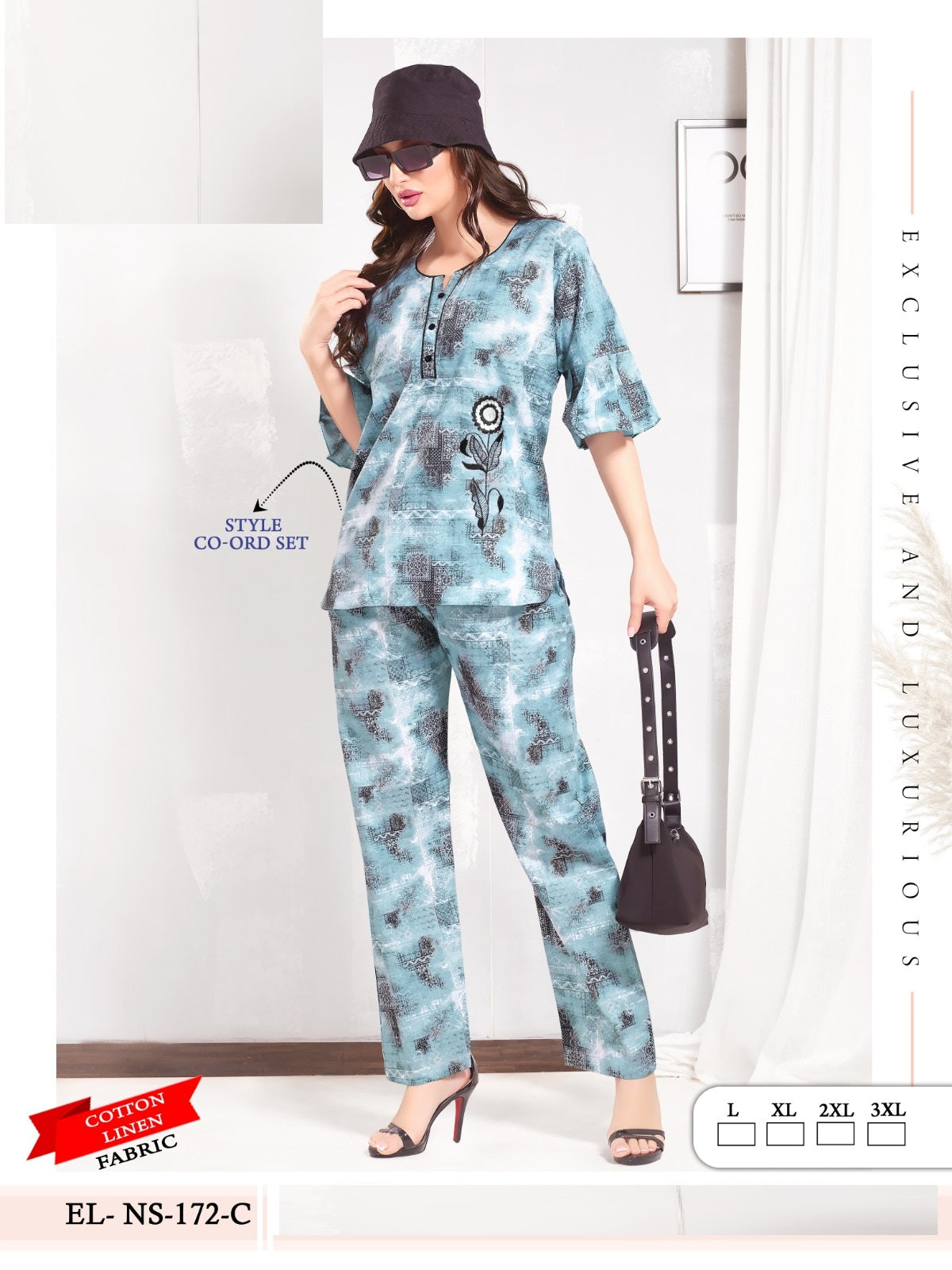 El Ns 172 Mnt Cotton Linen Co Ord Set Supplier Gujarat