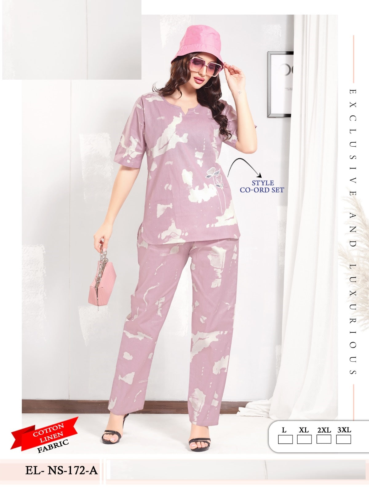 El Ns 172 Mnt Cotton Linen Co Ord Set Supplier Gujarat