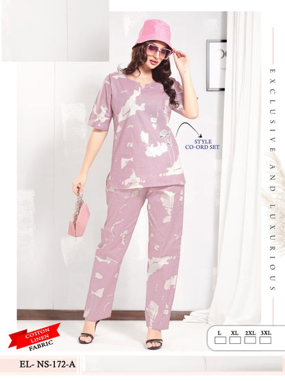 El Ns 172 Mnt Cotton Linen Co Ord Set Supplier Gujarat