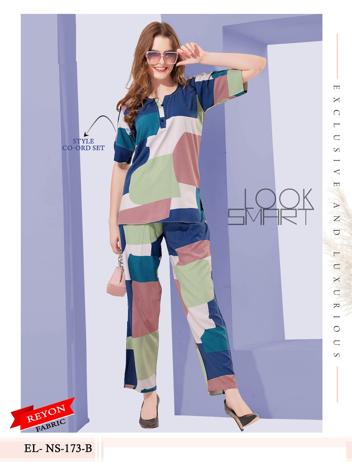 El Ns 173 B Mnt Reyon Co Ord Set Exporter Gujarat