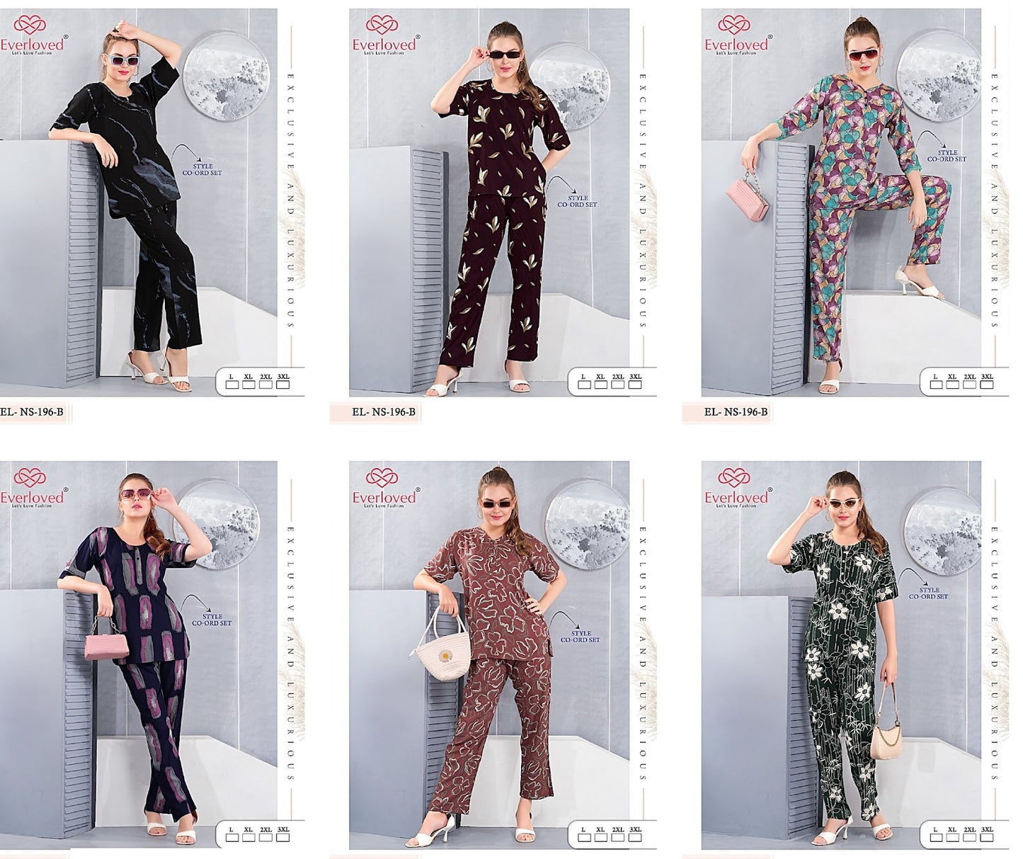 El Ns 196 B Mnt Reyon Co Ord Set Exporter India