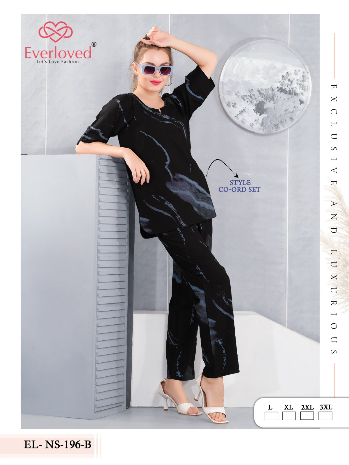 El Ns 196 B Mnt Reyon Co Ord Set Exporter India