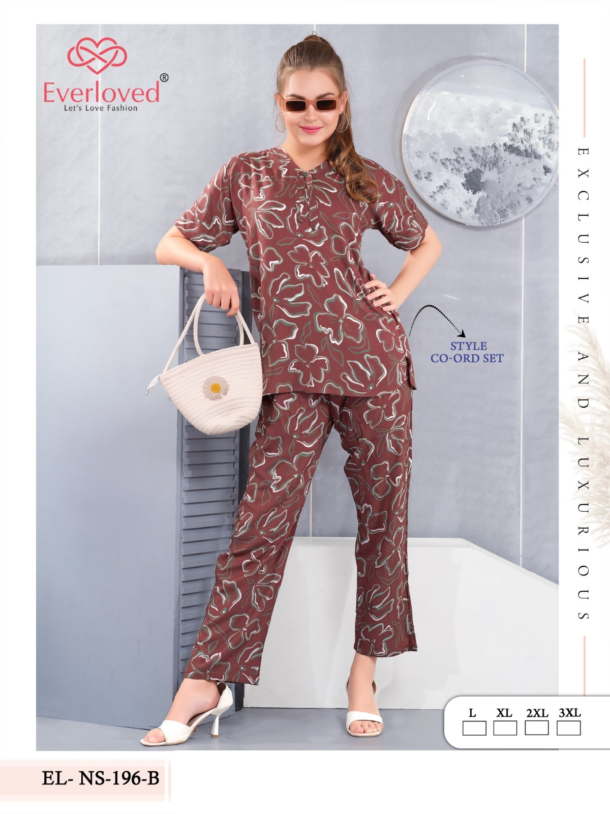 El Ns 196 B Mnt Reyon Co Ord Set Exporter India