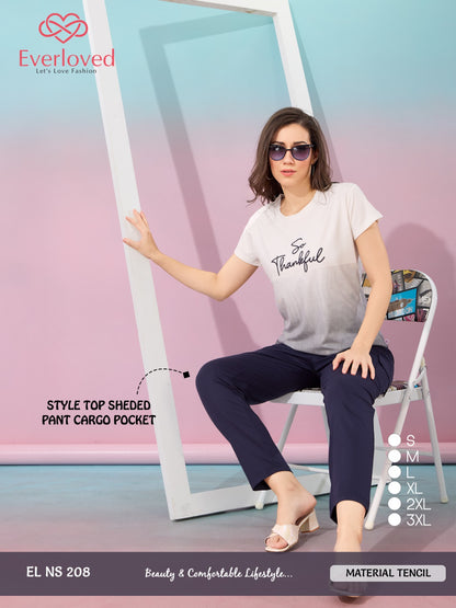 El Ns 208 Mnt Tencil Pyjama Night Suits Exporter