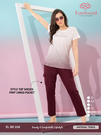 El Ns 208 Mnt Tencil Pyjama Night Suits Exporter