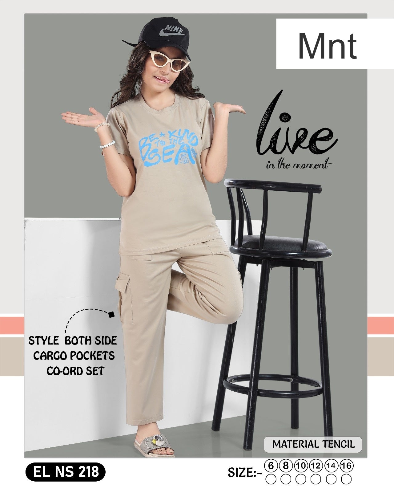 El Ns 218 Mnt Tencil Girls Co Ord Set Wholesaler Ahmedabad