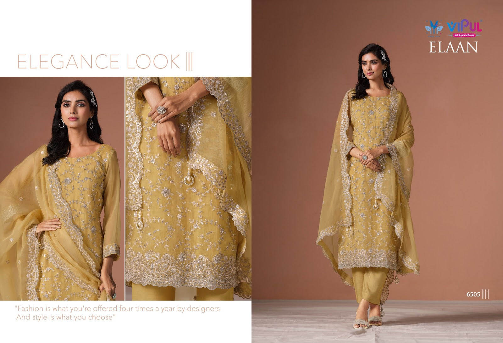 Elaan Vipul Pant Style Suits Supplier India