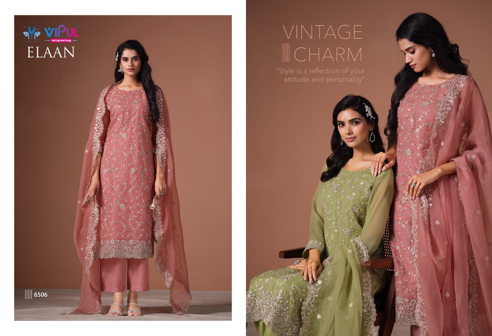 Elaan Vipul Pant Style Suits Supplier India