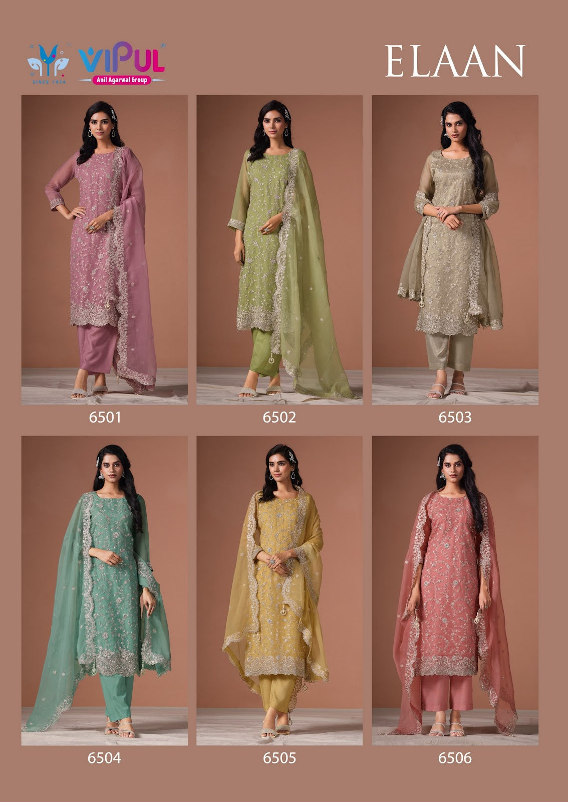Elaan Vipul Pant Style Suits Supplier India