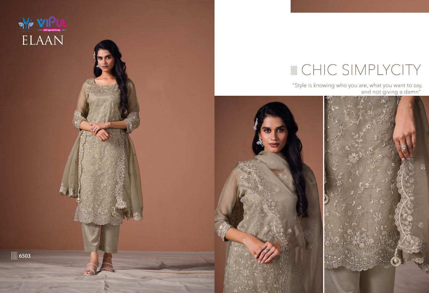 Elaan Vipul Pant Style Suits Supplier India