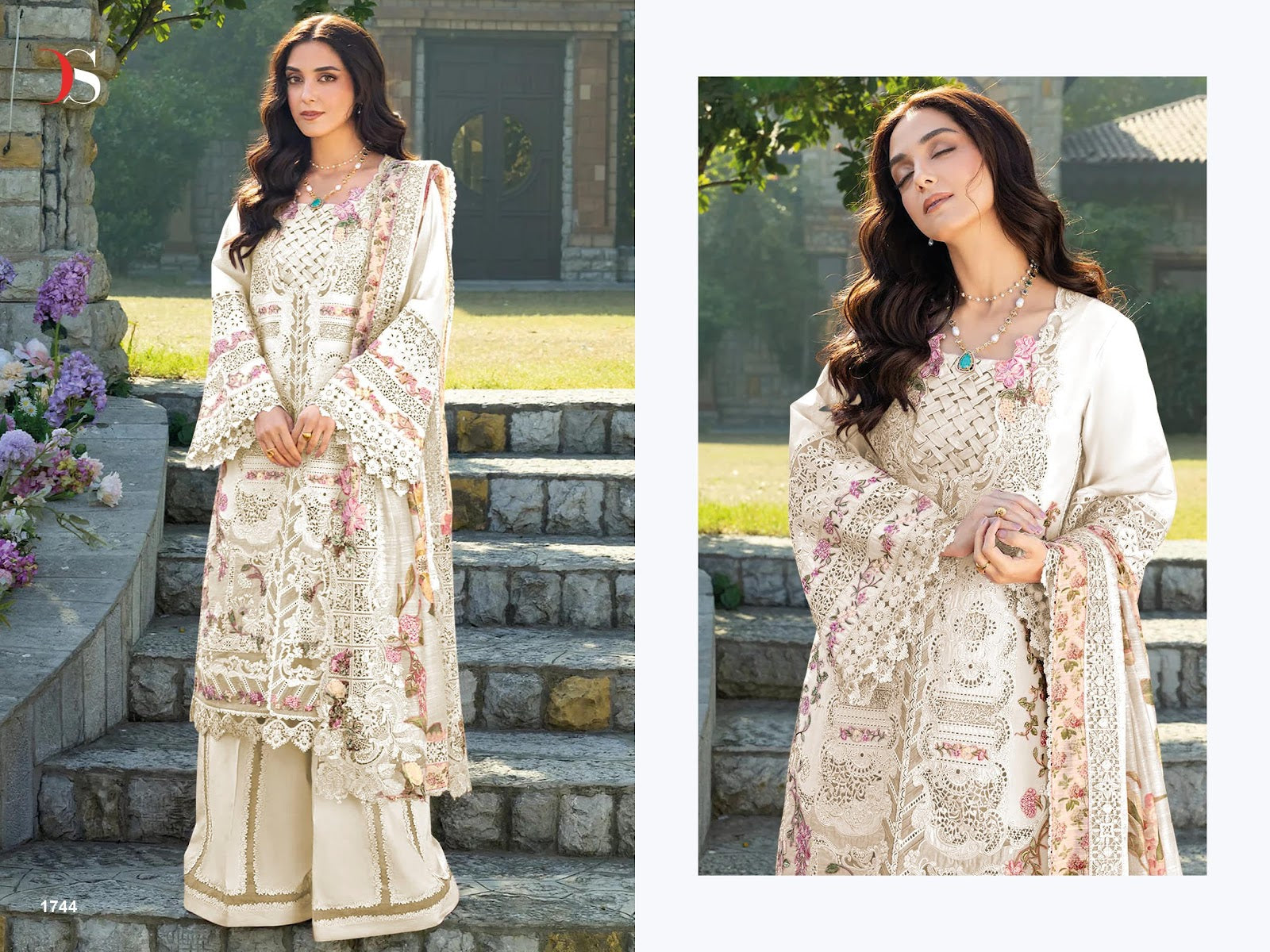 Elaf 3 Premium Deepsy Cotton Pakistani Patch Work Suits Supplier