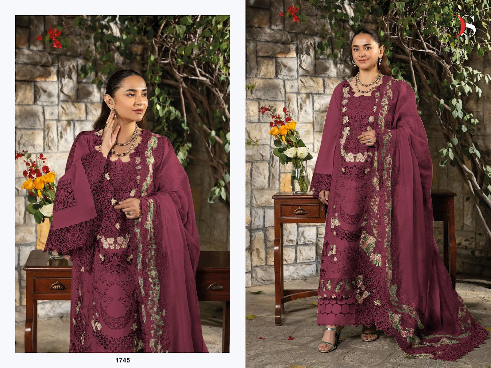 Elaf 3 Premium Deepsy Cotton Pakistani Patch Work Suits Supplier