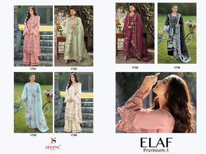 Elaf 3 Premium Deepsy Cotton Pakistani Patch Work Suits Supplier