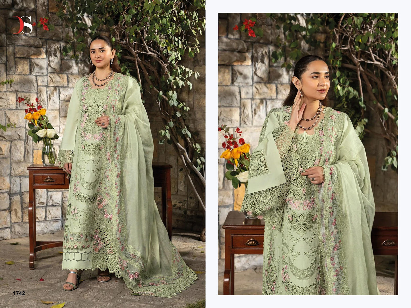 Elaf 3 Premium Deepsy Cotton Pakistani Patch Work Suits Supplier