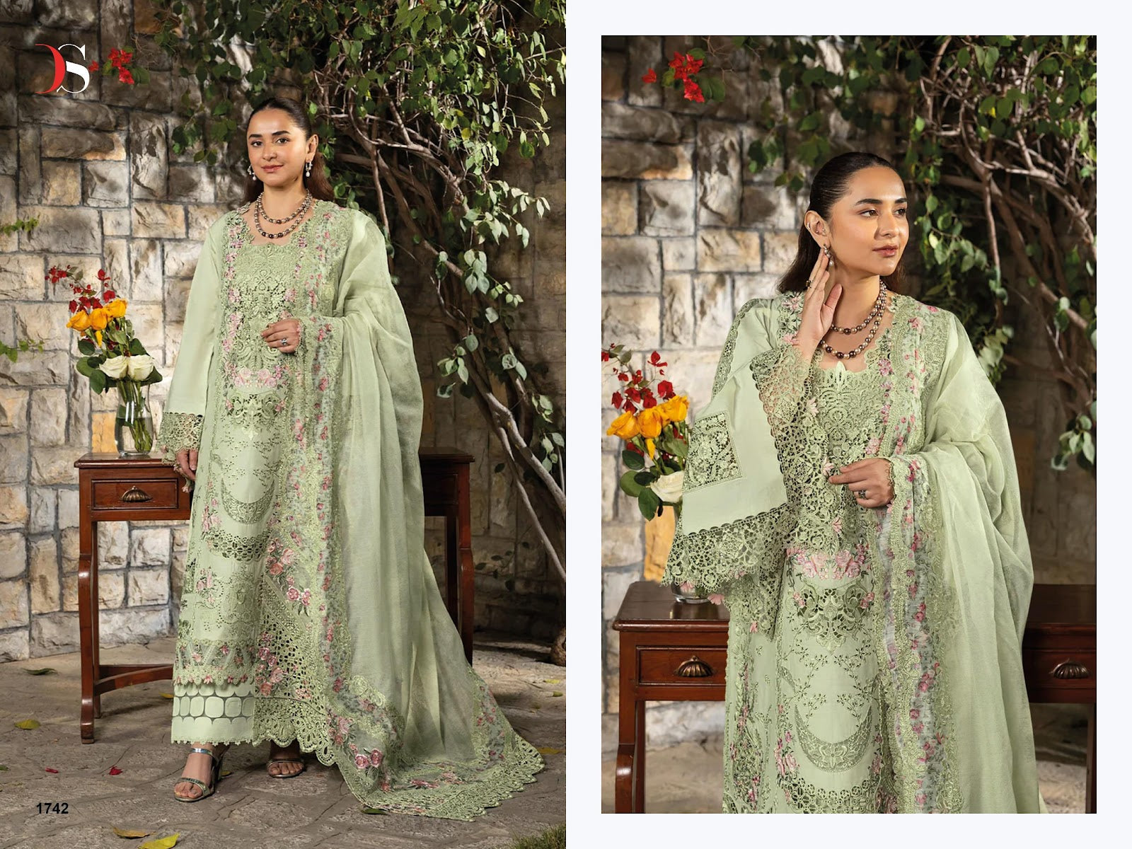 Elaf 3 Premium Deepsy Cotton Pakistani Patch Work Suits Supplier