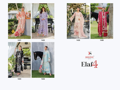Elaf 4 Deepsy Pure Cotton Pakistani Patch Work Suits Manufacturer Ahmedabad