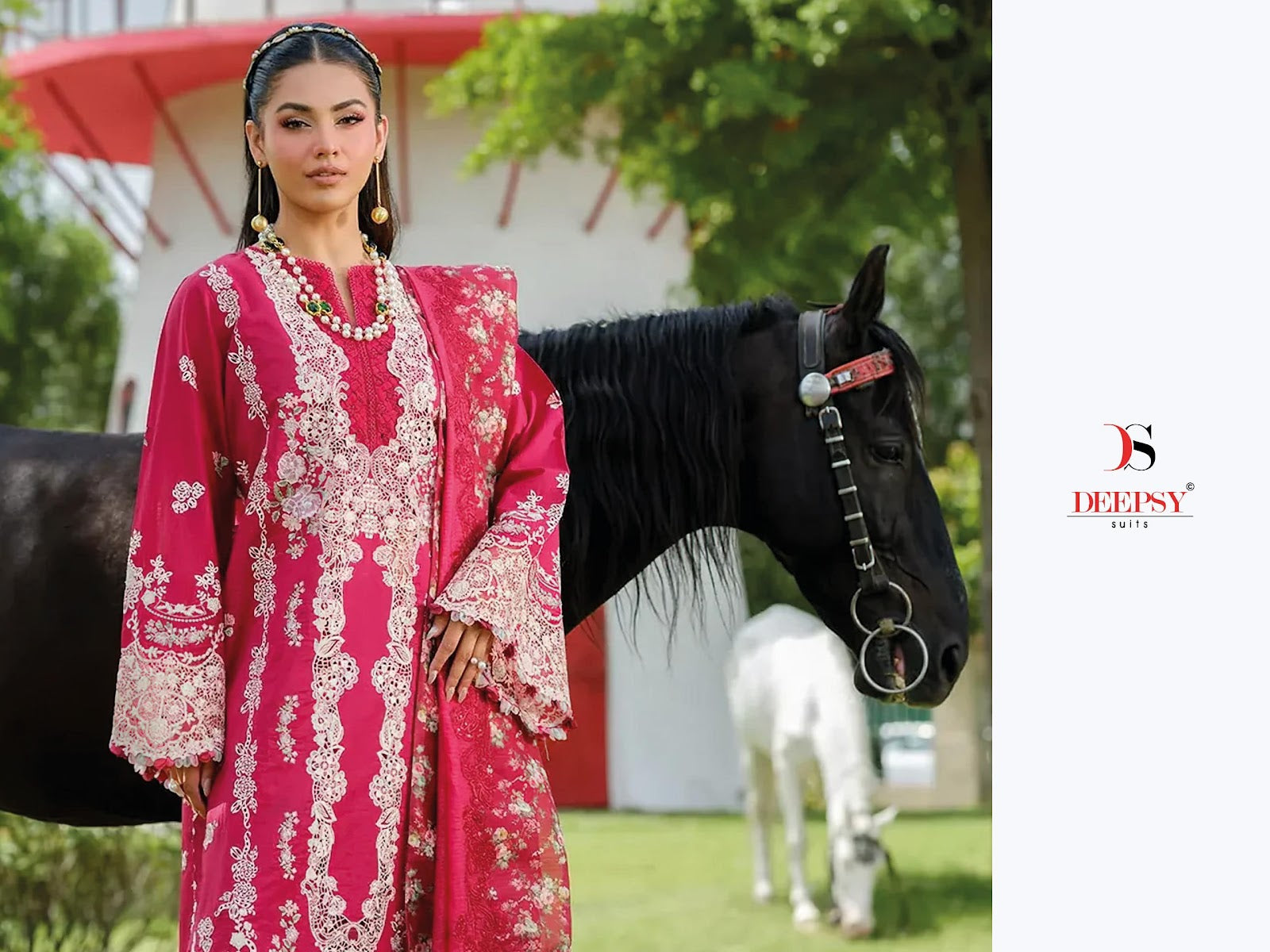 Elaf 4 Deepsy Pure Cotton Pakistani Patch Work Suits Manufacturer Ahmedabad