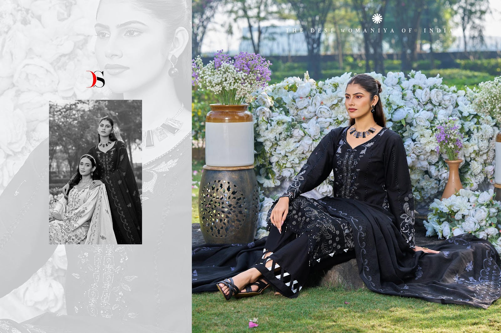 Elaf 5 Deepsy Cotton Pakistani Patch Work Suits Wholesaler