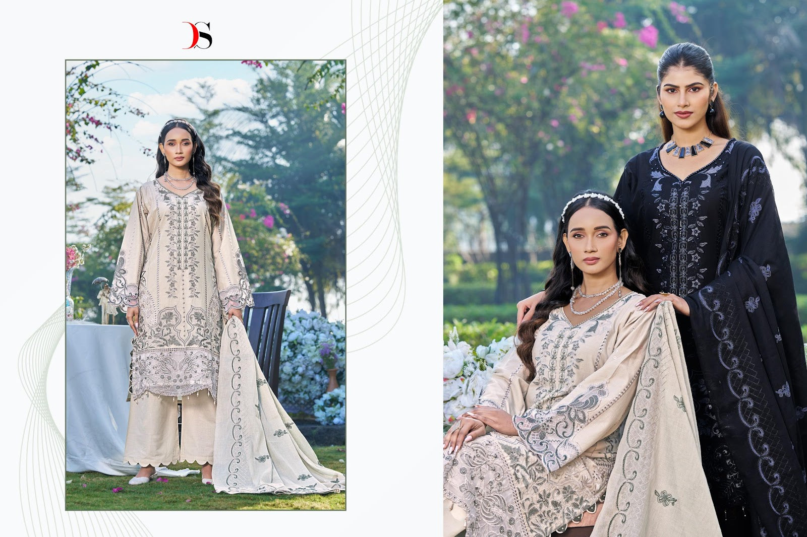 Elaf 5 Deepsy Cotton Pakistani Patch Work Suits Wholesaler