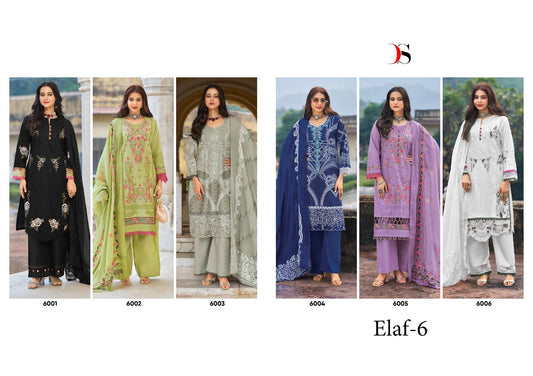 Elaf 6 Deepsy Cotton Pakistani Patch Work Suits Wholesale Price