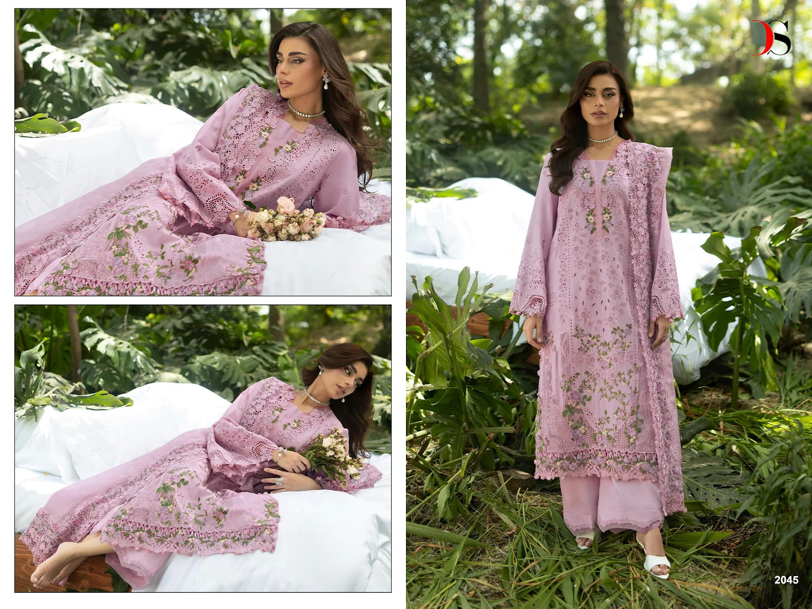 Elaf 6 Premium Deepsy Cotton Pakistani Patch Work Suits Wholesale Price