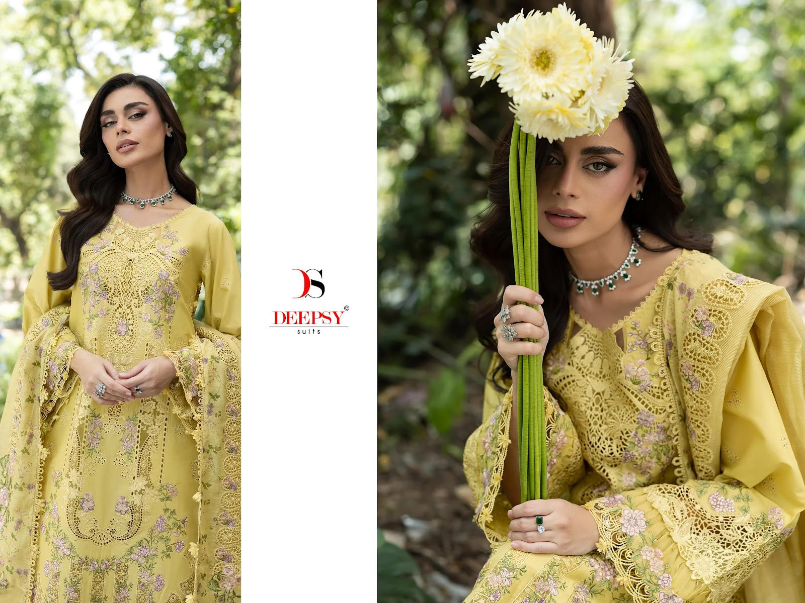 Elaf 6 Premium Deepsy Cotton Pakistani Patch Work Suits Wholesale Price