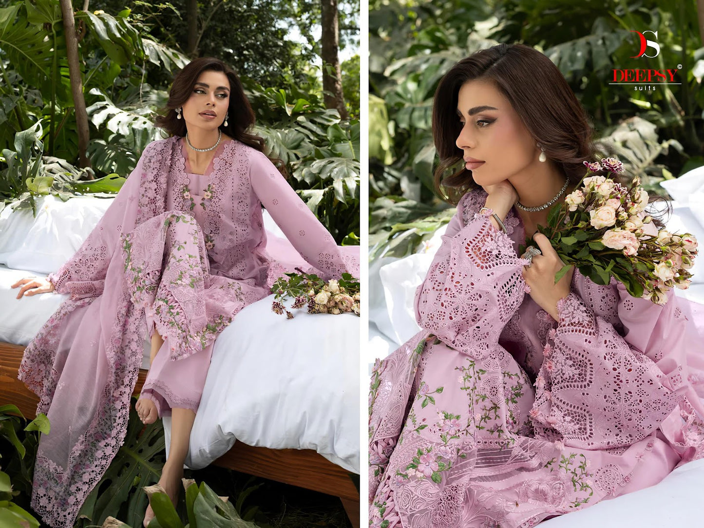 Elaf 6 Premium Deepsy Cotton Pakistani Patch Work Suits Wholesale Price