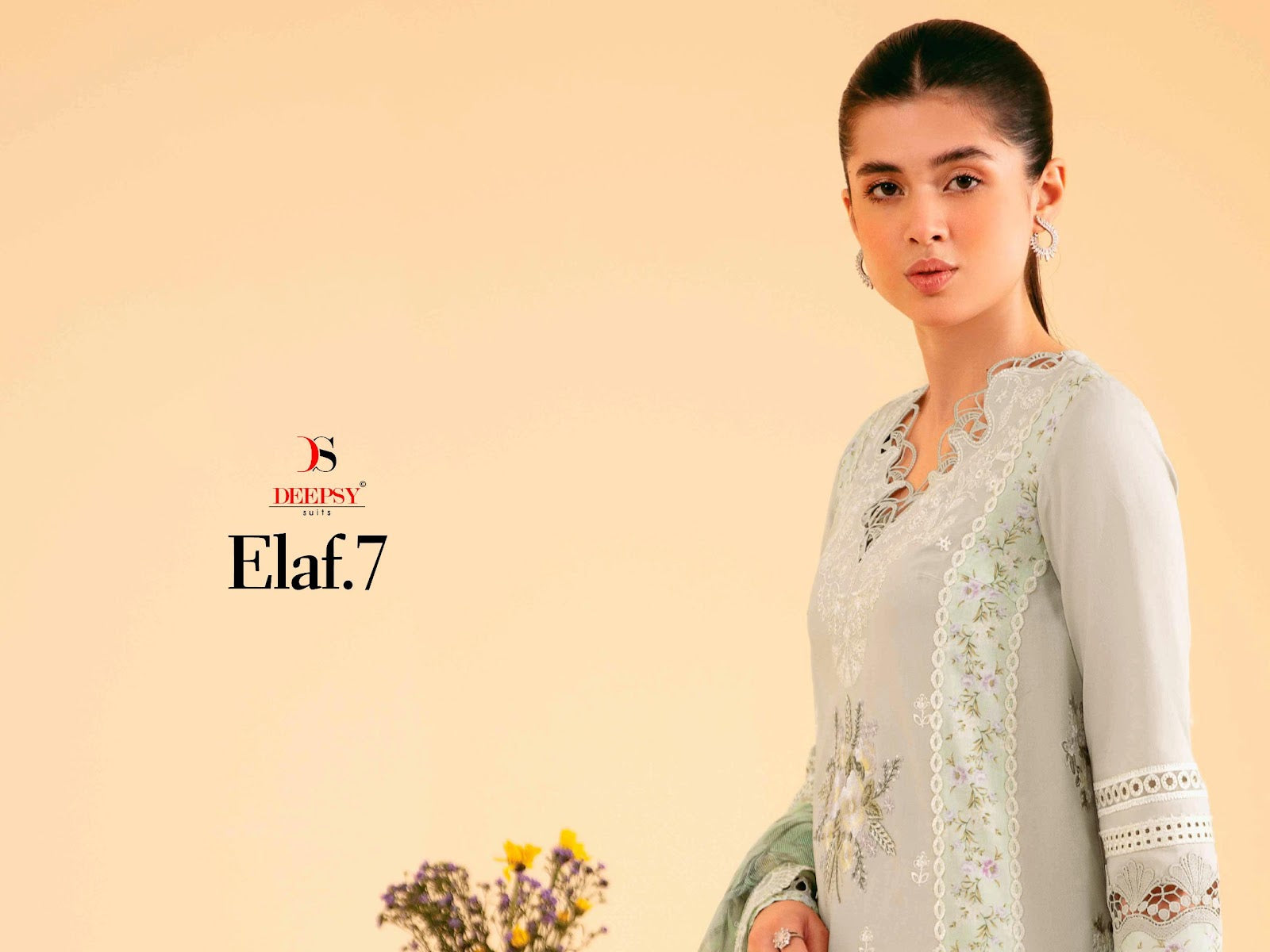Elaf 7 Deepsy Cotton Pakistani Patch Work Suits Wholesale